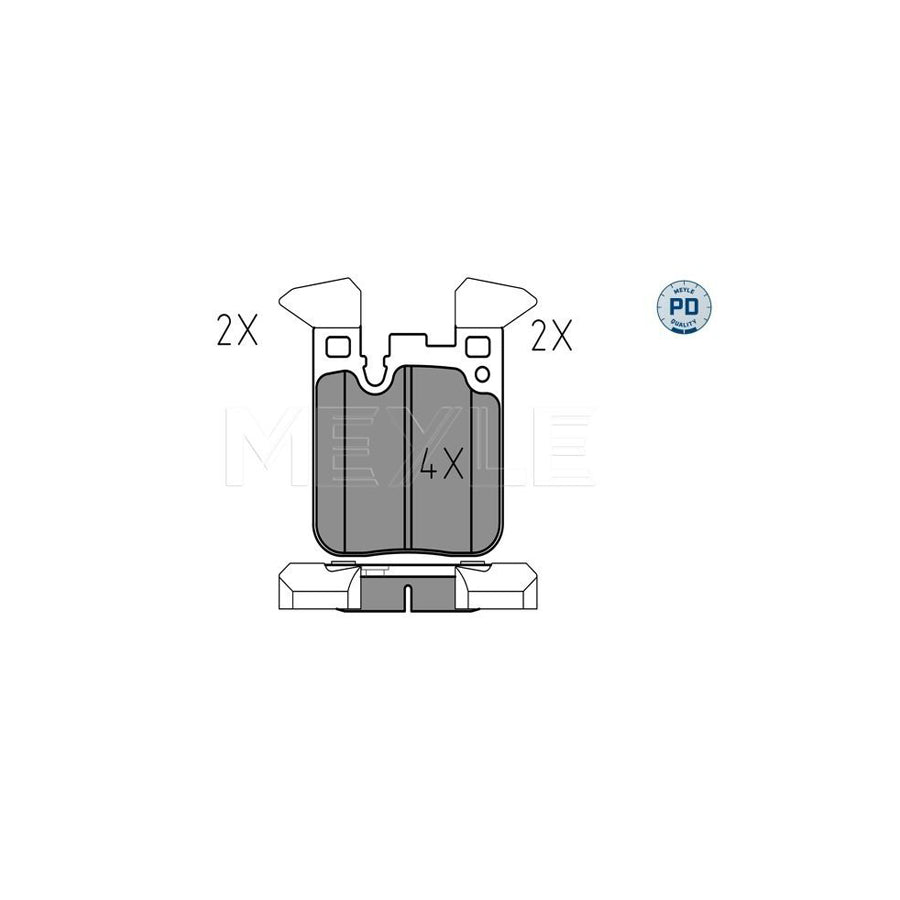Meyle 025 250 2916/Pd Brake Pad Set