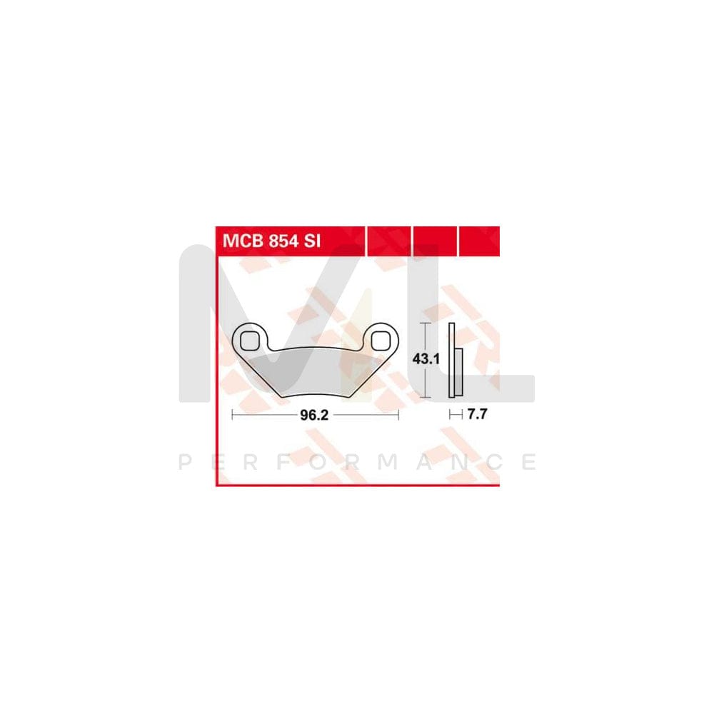 TRW Sinter Offroad Mcb854Si Brake Pad Set