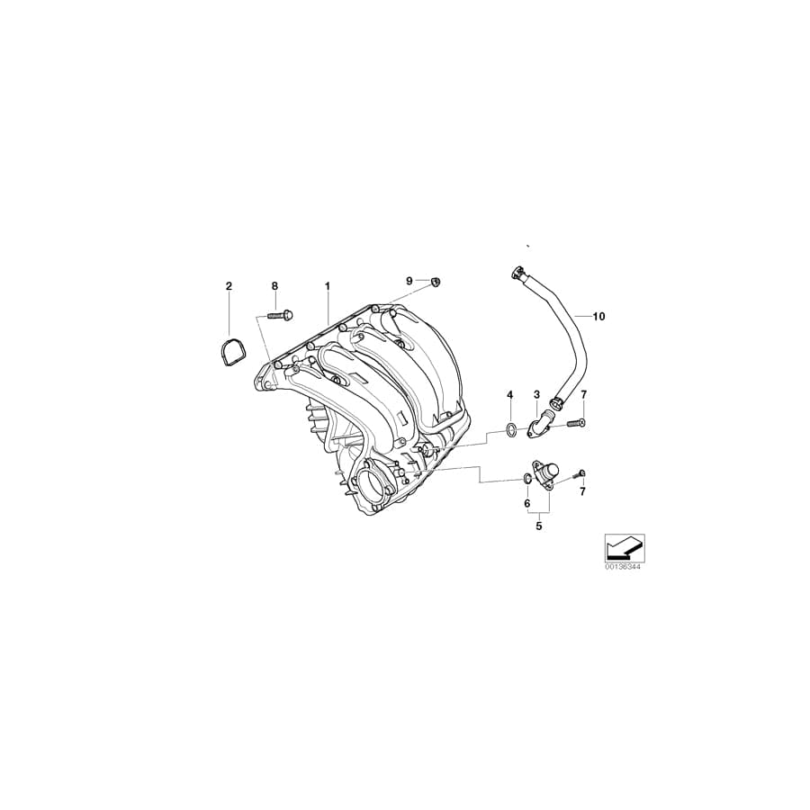 Genuine BMW 11617523773 E46 E90 E87 O-Ring (Inc. 316ti, 320si & 316i)