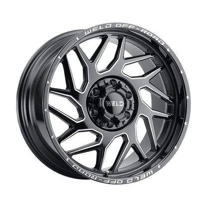 Weld W11702098475-P2 Fulcrum W117 Wheel 20x12 6x139.7 ET-44 BS4.75 Gloss Black MIL