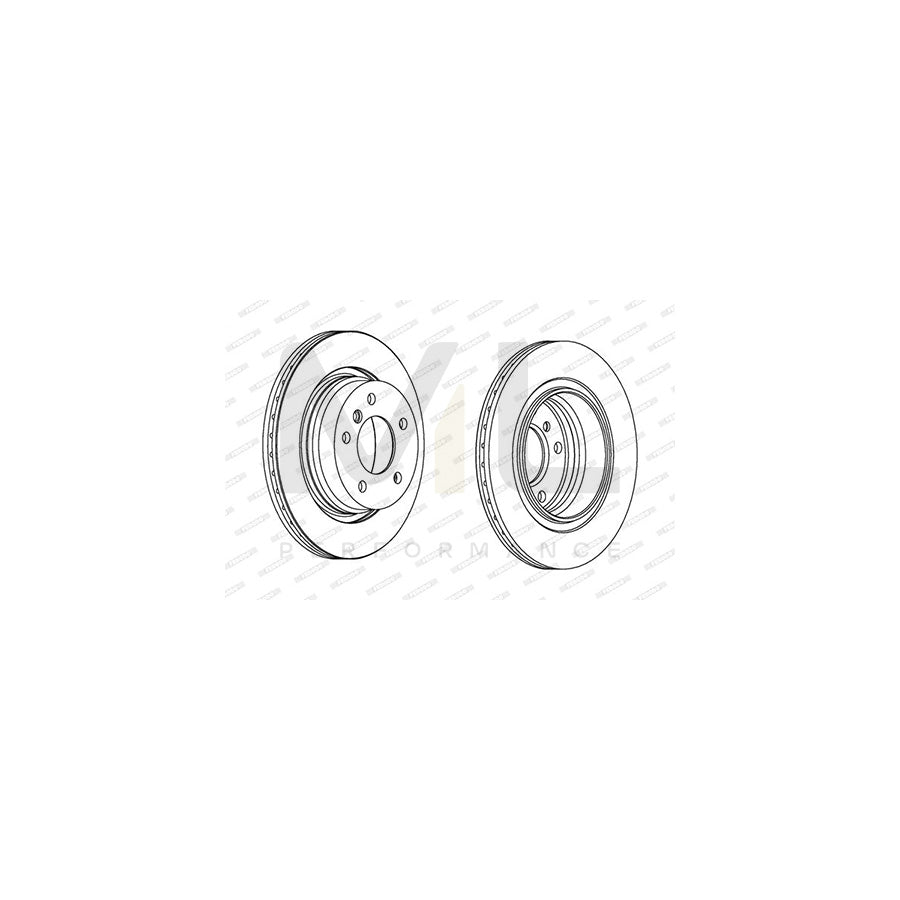 Ferodo DDF1528-1 Brake Disc for Kia Cerato Vented  - Pair