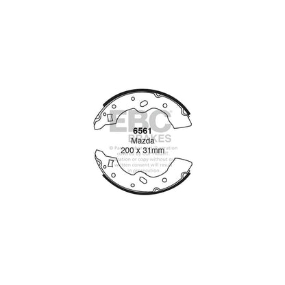 EBC 6561 Mazda Demio Rear Brake Shoes 1 | ML Performance UK Car Parts