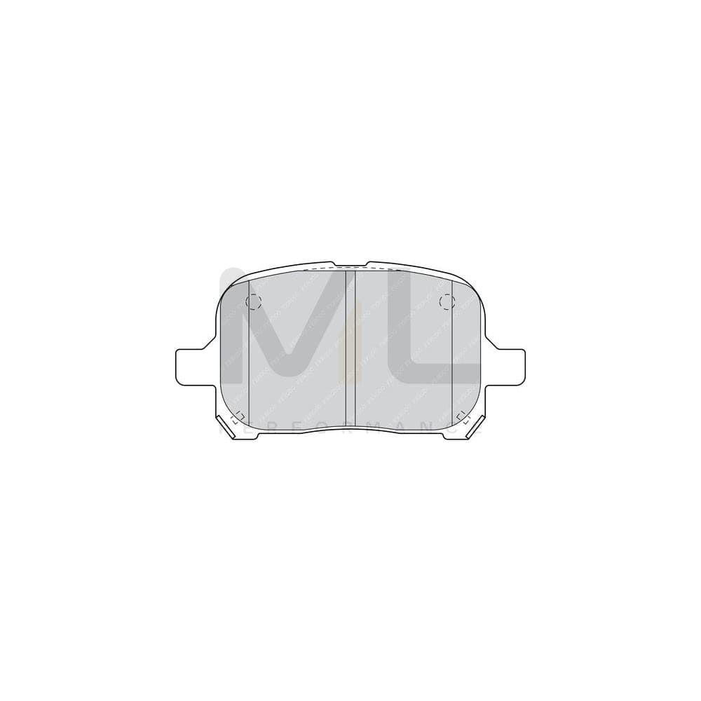 Ferodo Premier FDB1437 Brake Pad Set Not Prepared for Wear Indicator, Without Accessories