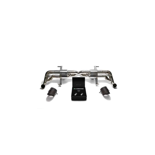 Armytrix AUR82-DT16M Titanium Valvetronic Exhaust System Audi R8 V8 4.2L FSI 2014-2015 with Dual Matte Black 5"