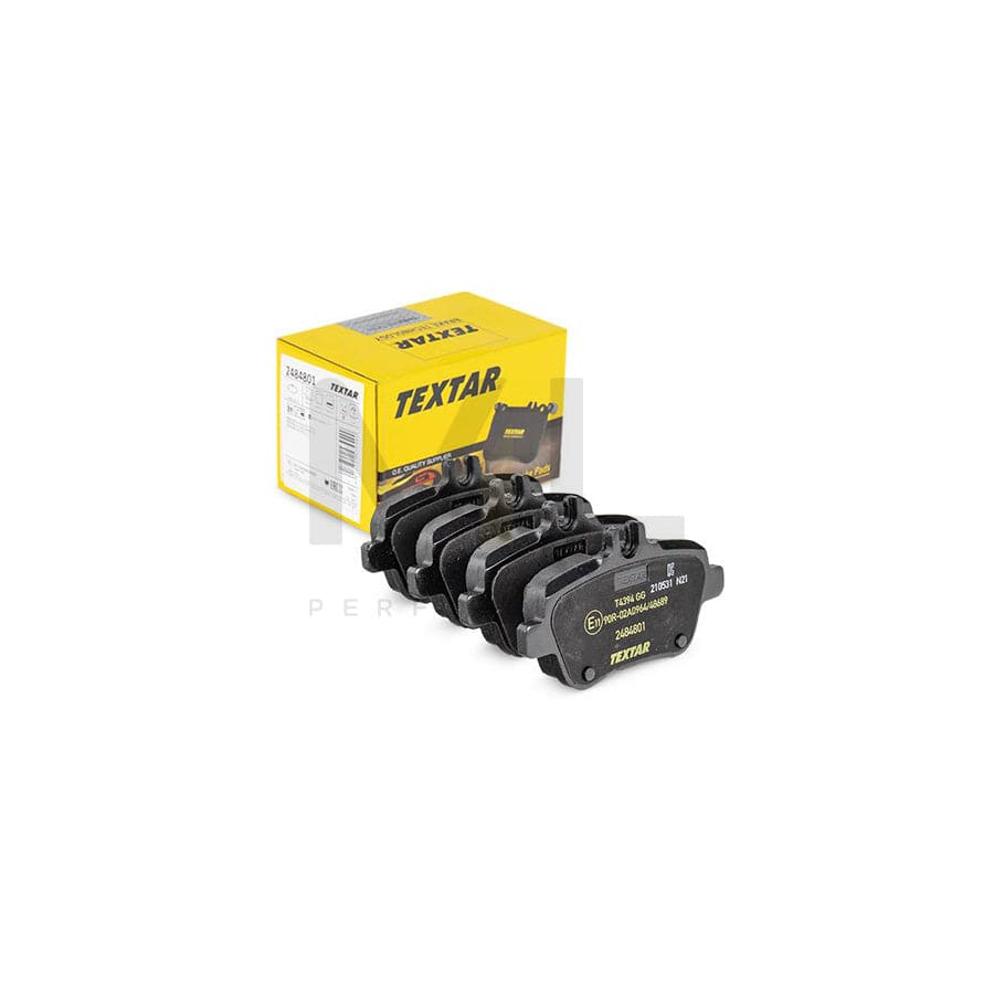 TEXTAR 2484801 Brake pad set prepared for wear indicator, with brake caliper screws, with accessories