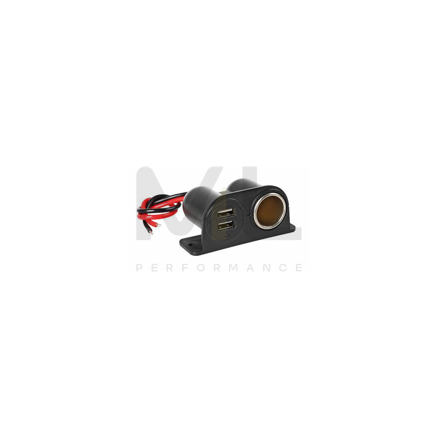 LAMPA Extra-Power 38967 In-car charger 12, 24V, Number of inlets/outlets: 1x cigarette lighter, 2 USB