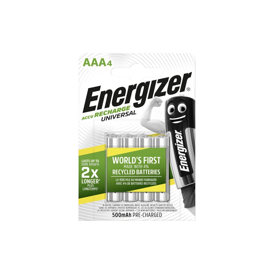 Energizer AAA 500 mAh Accu Recharge extreme (Card of 4)
