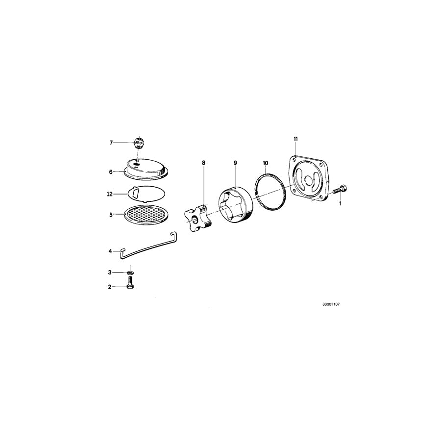 Genuine BMW 11411338634 Covering Plate (Inc. R 100 R, R 80 GS & R 100 GS)