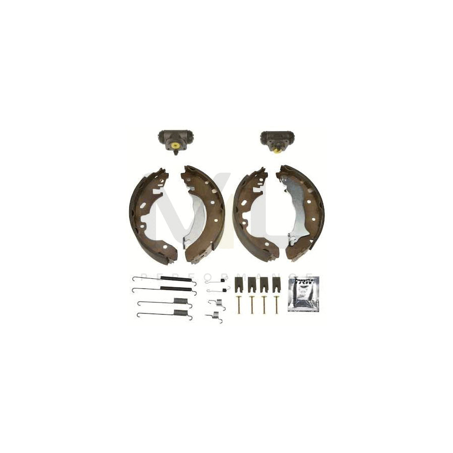 TRW BK1653 Brake Shoe Set for FORD MONDEO with wheel brake cylinder, Brake Kit