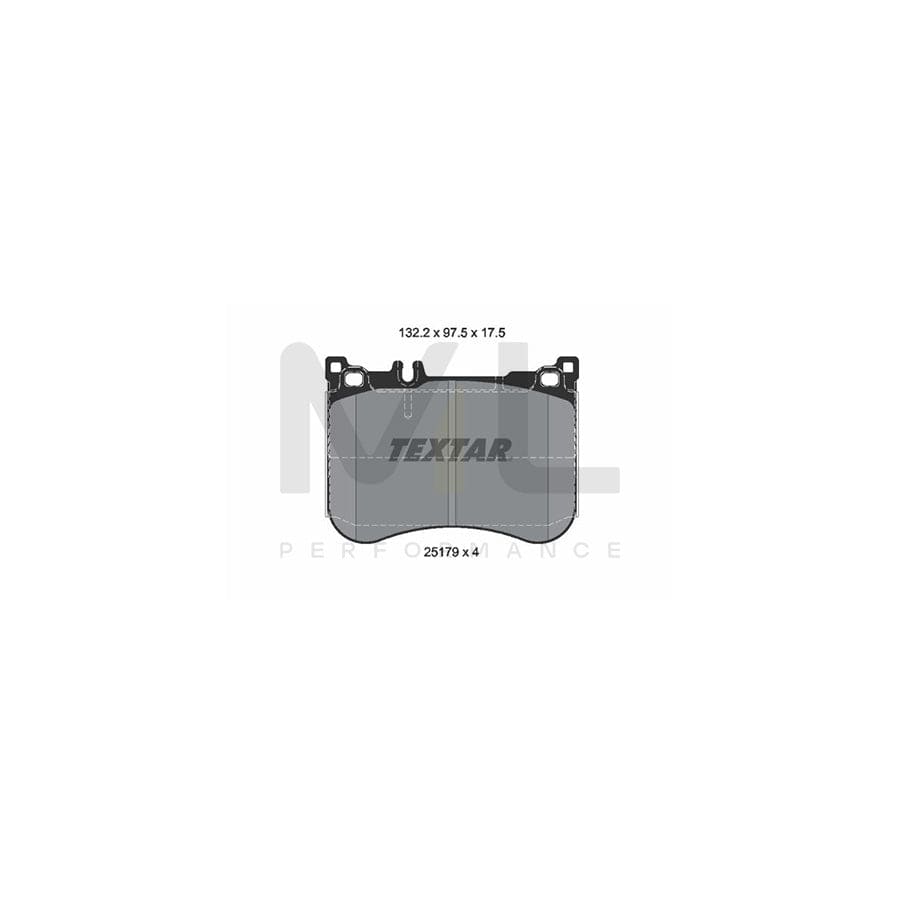 TEXTAR 2517903 Brake pad set prepared for wear indicator