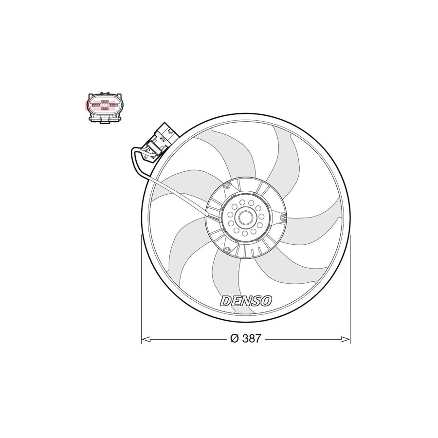 DENSO DER20017 Fan, Radiator