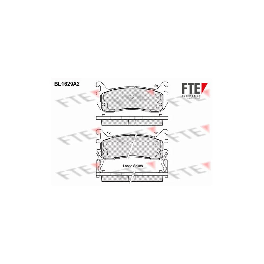 FTE Bl1629A2 Brake Pad Set