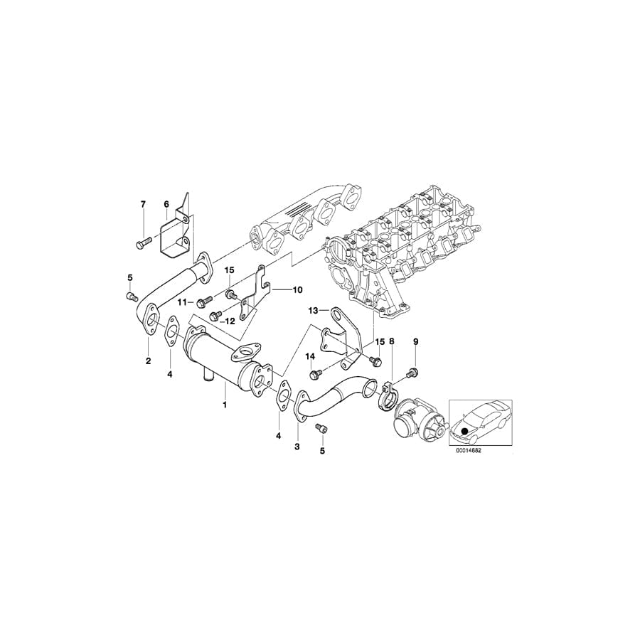 Genuine BMW 11712249885 E46 E39 Gasket Steel (Inc. 320d & 520d)