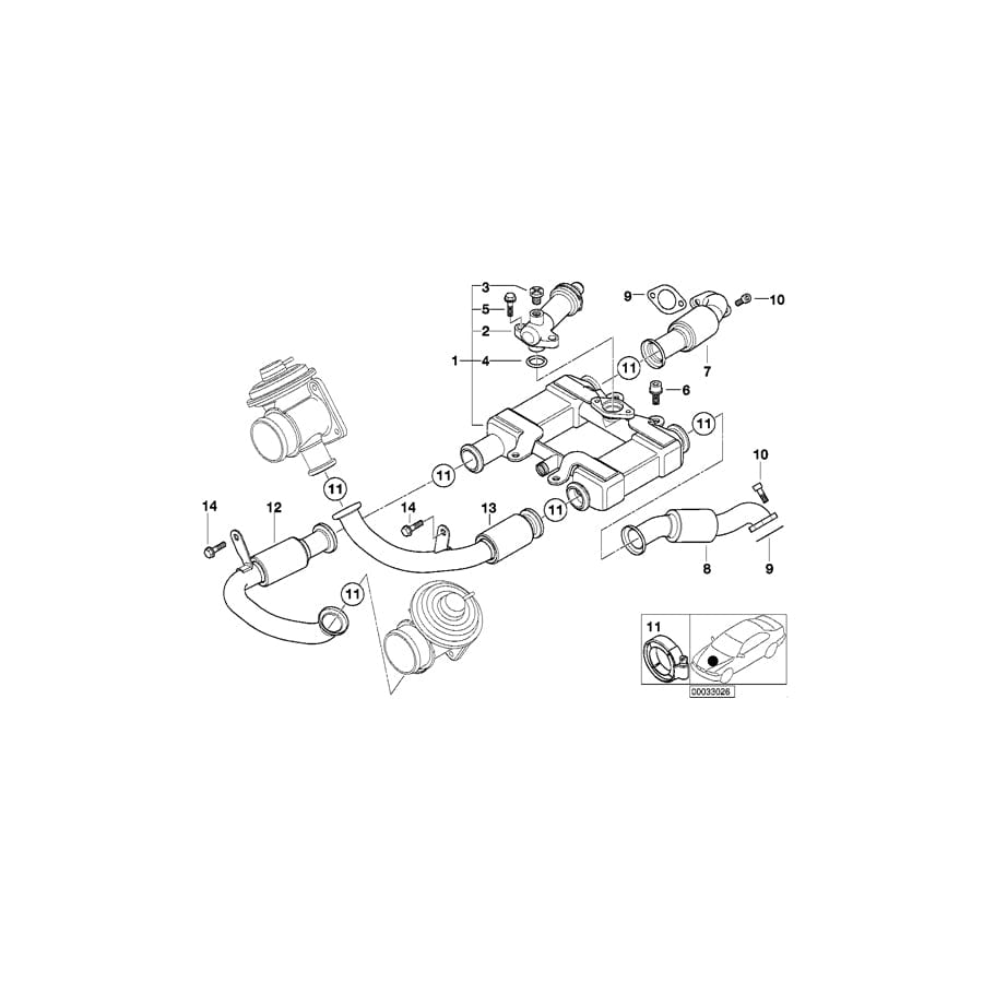 Genuine BMW 11712248579 E38 E65 Gasket Steel (Inc. 740d)
