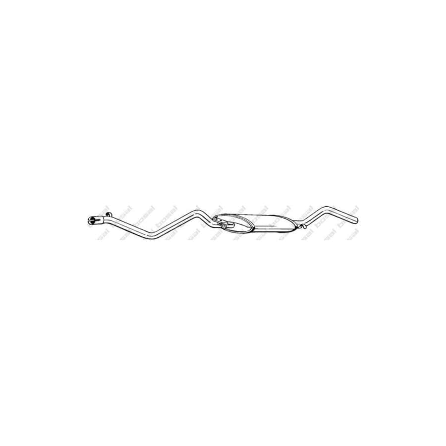 Bosal 284-311 Rear Silencer for VW Jetta Mk2 (19E, 1G2, 165)
