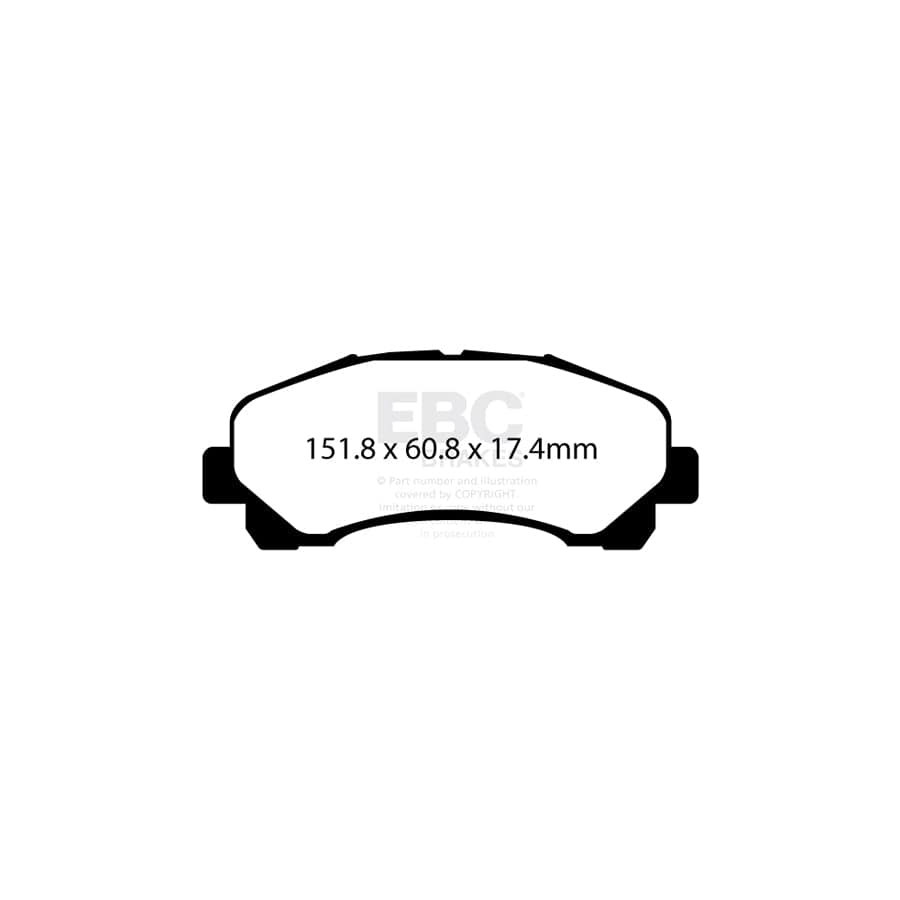 EBC PDKF971 Isuzu D-MAX Ultimax Front Brake Pad & Plain Disc Kit 2 | ML Performance UK Car Parts