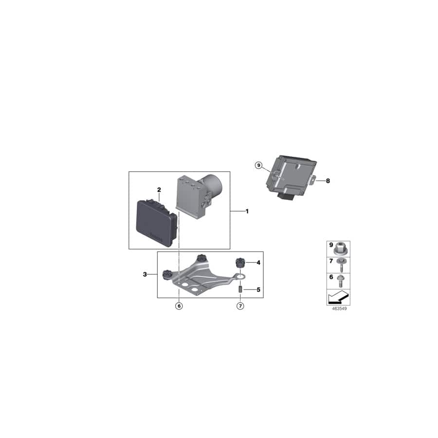 Genuine BMW 34526899027 RR11 RR31 G01 Repair Kit For Dsc / Dxc Control Unit (Inc. 750iX, X4 M40iX & Phantom)