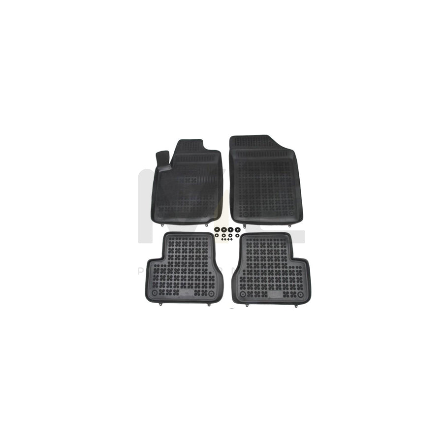 REZAW PLAST 201217 Floor mat set for CITROﾃ起 C3 I Hatchback (FC, FN) Elastomer, Front and Rear, Quantity: 4, Black