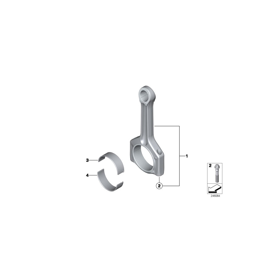 Genuine BMW 11249487165 F20 Connecting Rod Bolt M7X37 (Inc. Cooper S, JCW ALL4 & 316i)