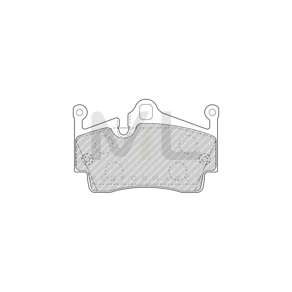 Ferodo Premier Eco Friction FDB4965 Brake Pad Set Prepared for Wear Indicator, Without Accessories