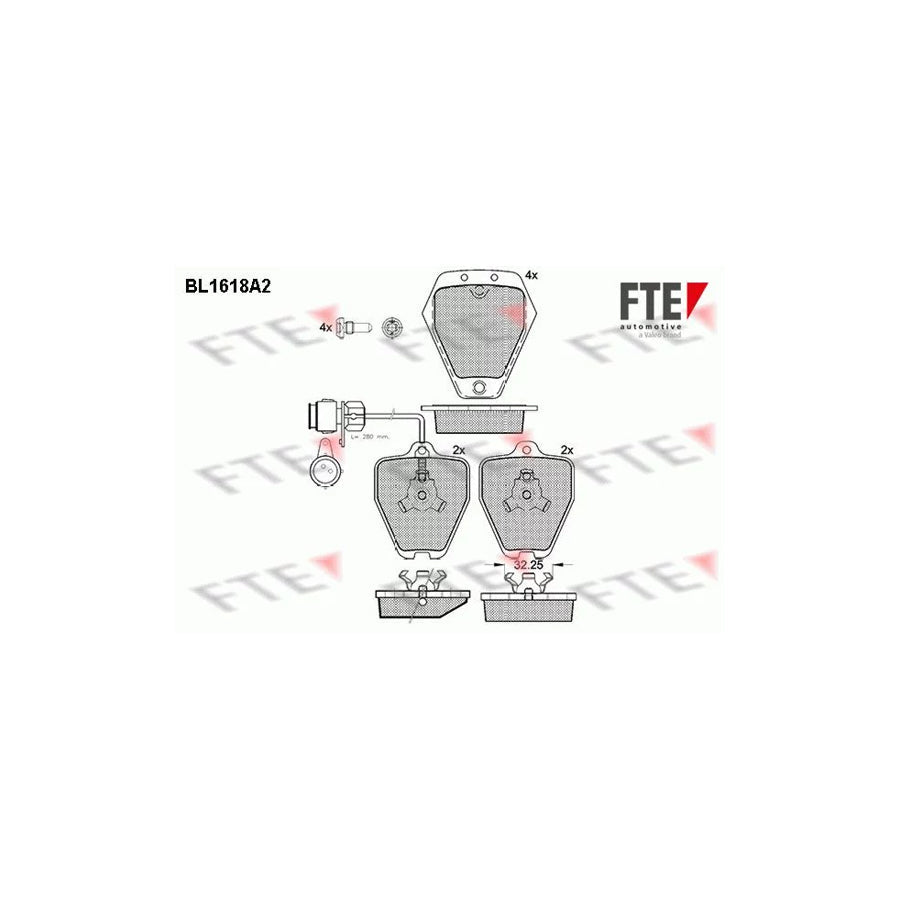 FTE Bl1618A2 Brake Pad Set