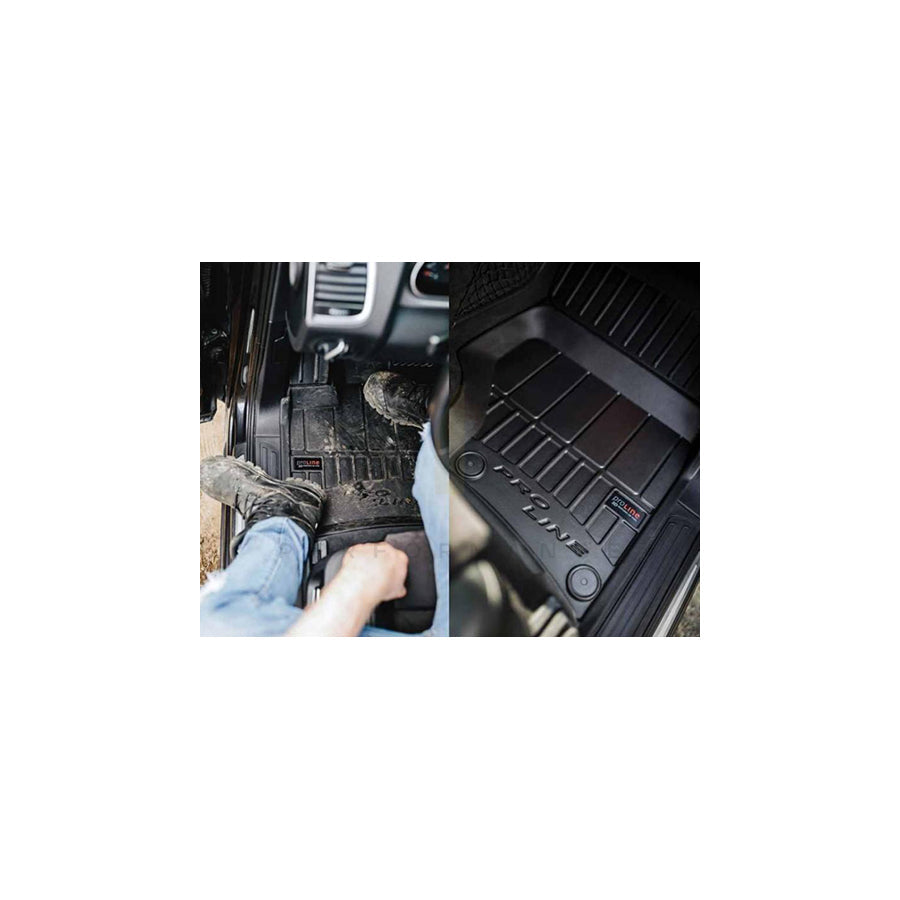 FROGUM Tailored 3D409156 Floor mat set for HYUNDAI ix35 (LM, EL, ELH) Elastomer, Front and Rear, Quantity: 4, Black, (LHD)