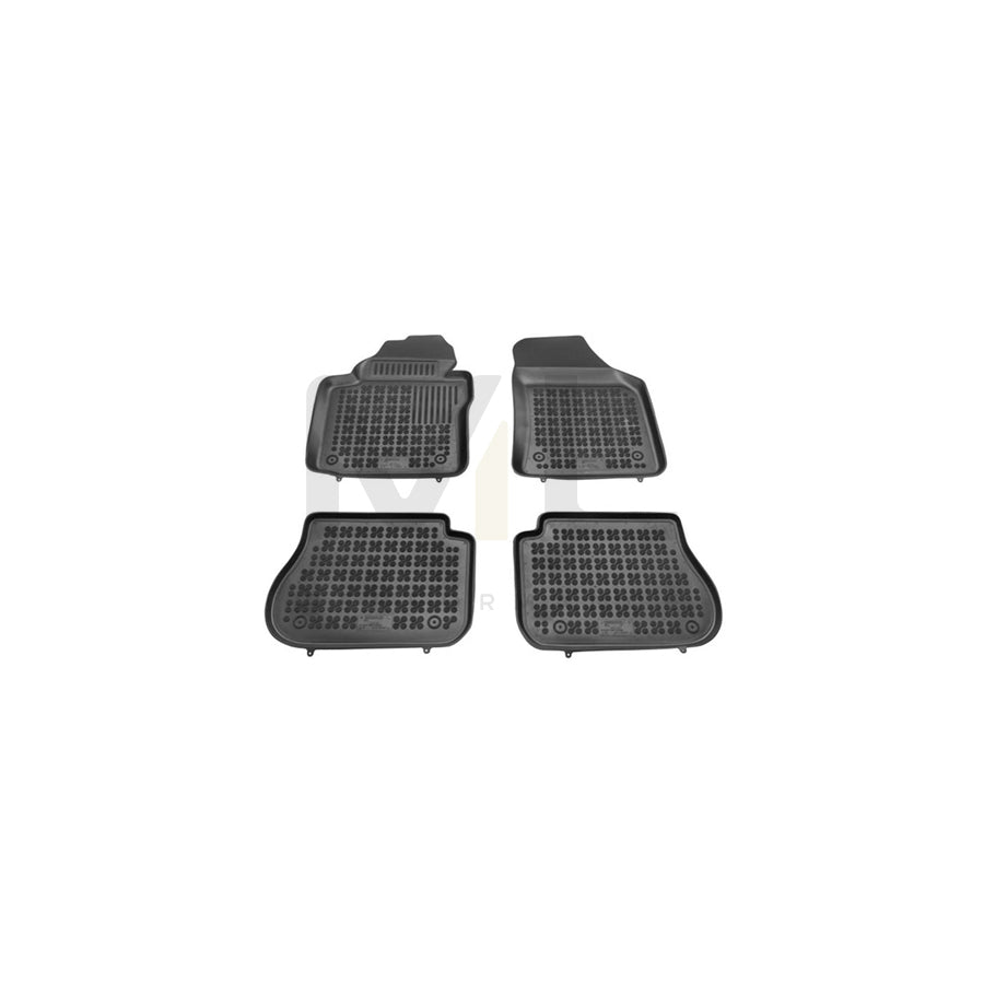REZAW PLAST Tailored 200107 Floor mat set for VW Caddy III Estate (2KB, 2KJ, 2CB, 2CJ) Elastomer, Front and Rear, Quantity: 4, Black