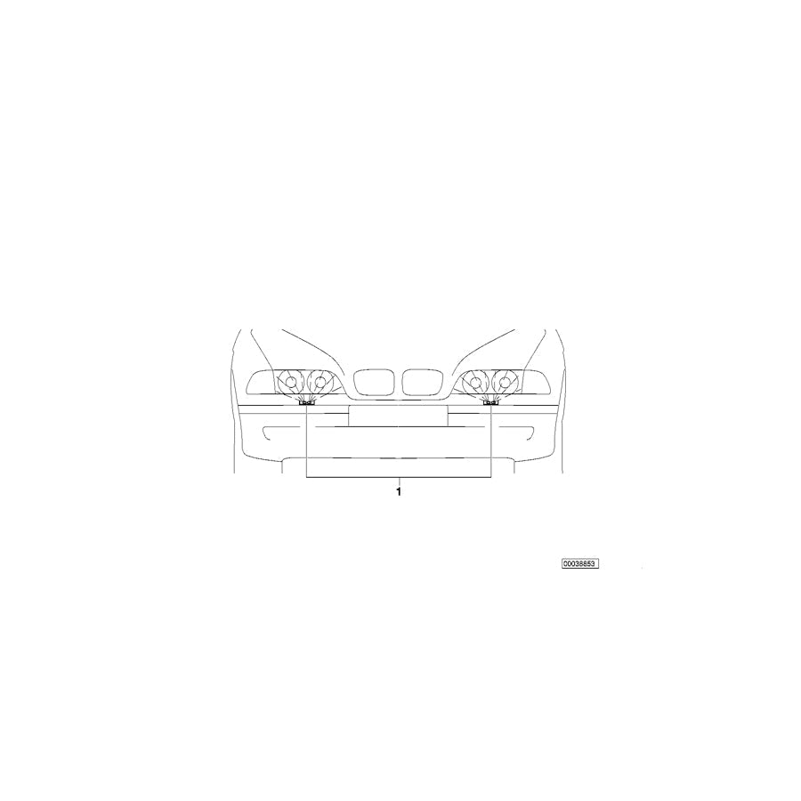 Genuine BMW 51117907271 E90 E91 Reinforcement, Bumper, Left (Inc. 318d, 330d & 335xi)
