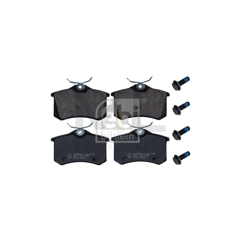 Febi Bilstein 116045 Brake Pad Set Rear Axle, With Bolts/Screws | ML Performance Car Parts