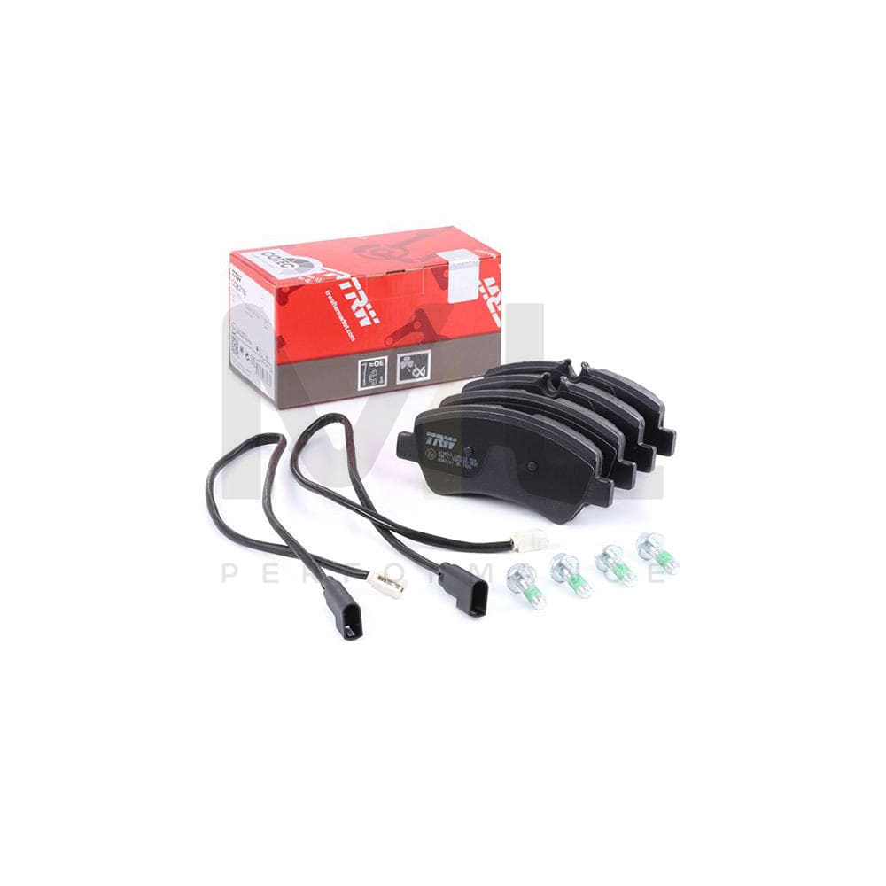TRW Gdb2161 Brake Pad Set Incl. Wear Warning Contact, With Brake Caliper Screws, With Accessories