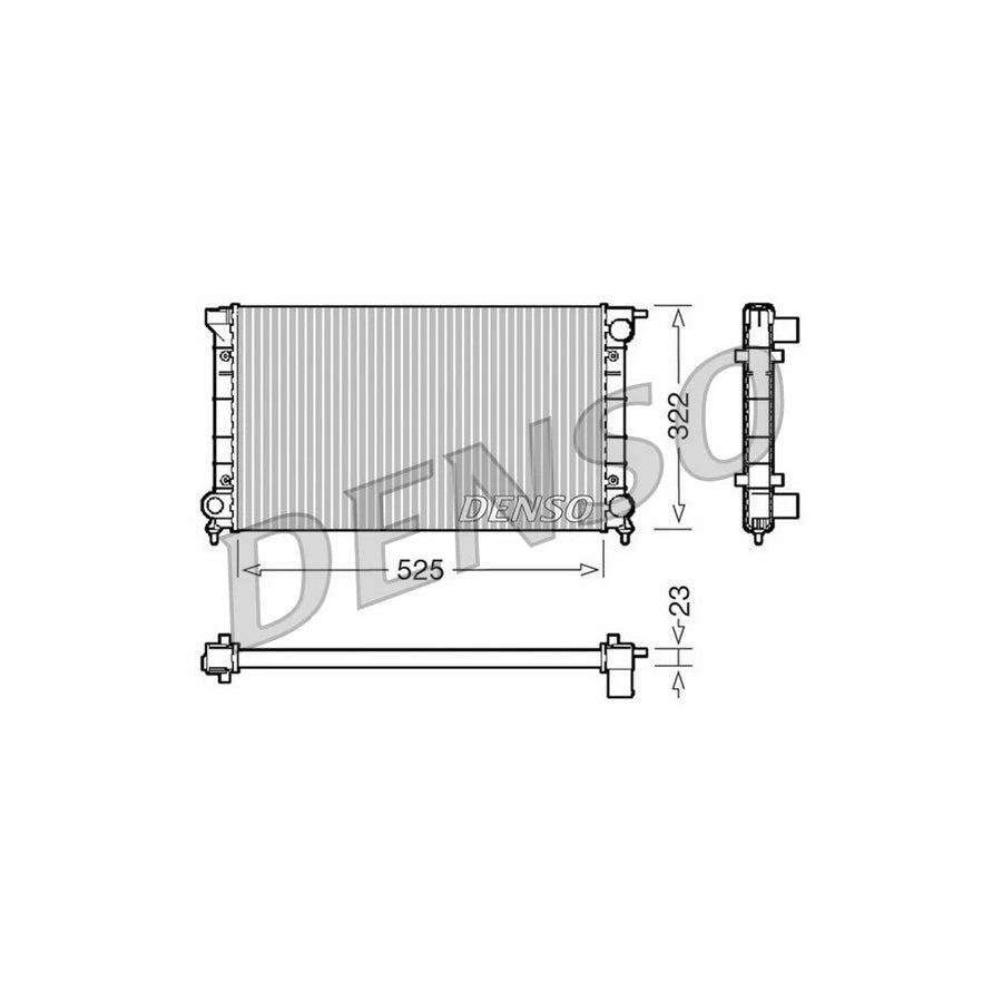 DENSO DRM32024 Engine Radiator