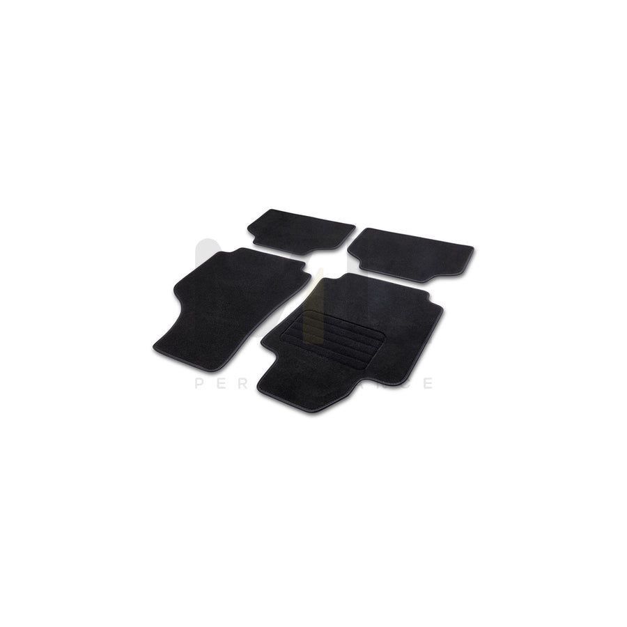 CARTREND Universal fit 10603 Floor mat set Textile, Front and Rear, Quantity: 4, Black