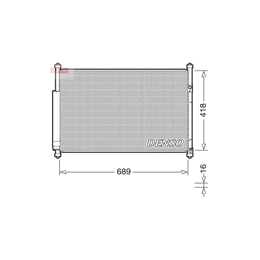 DENSO DCN47006 Air Conditioning Condenser for Suzuki Grand Vitara II Off-Road (Jt, Te, Td)