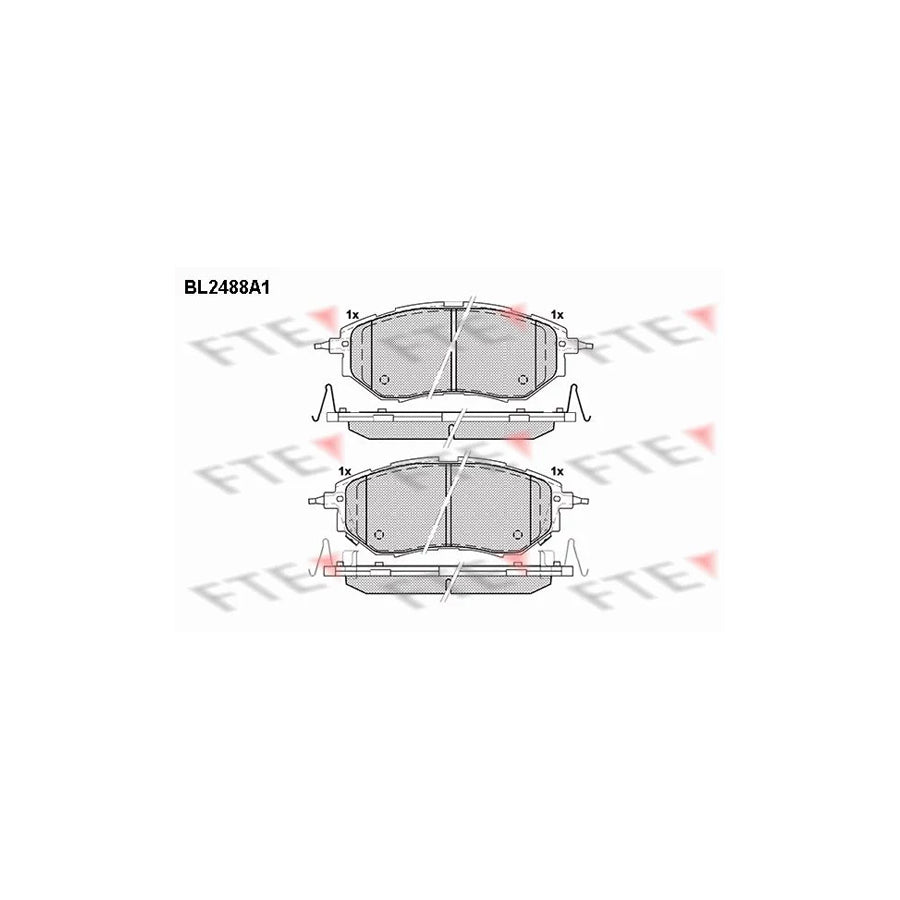 FTE Bl2488A1 Brake Pad Set