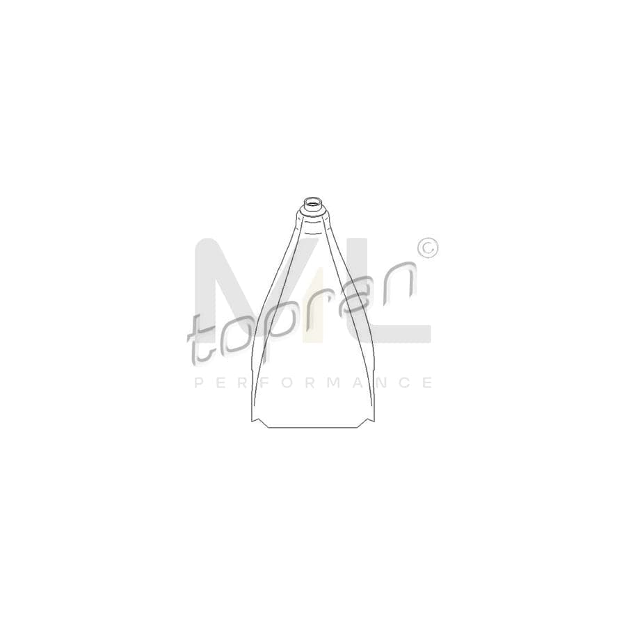 TOPRAN 111 576 Gear Lever Gaiter Black