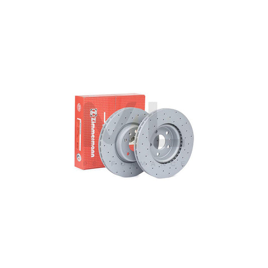 ZIMMERMANN SPORT COAT Z 100.3377.52 Brake Disc Internally Vented, Perforated, Coated, High-carbon  - 1 piece
