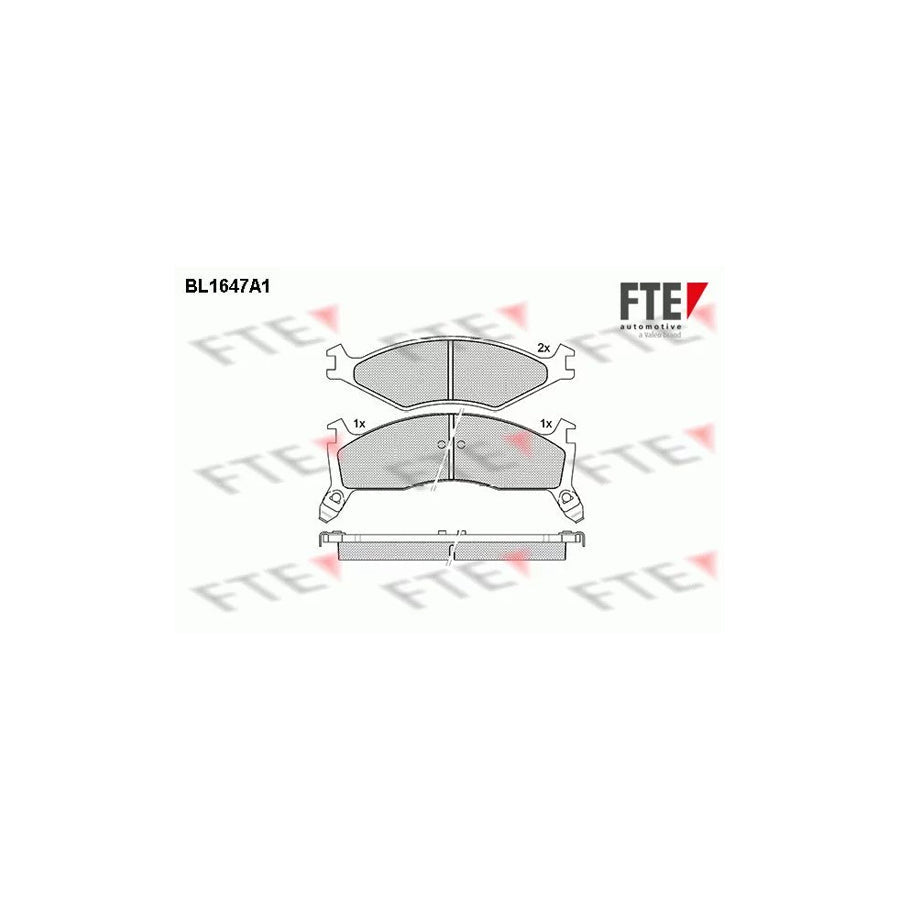 FTE Bl1647A1 Brake Pad Set