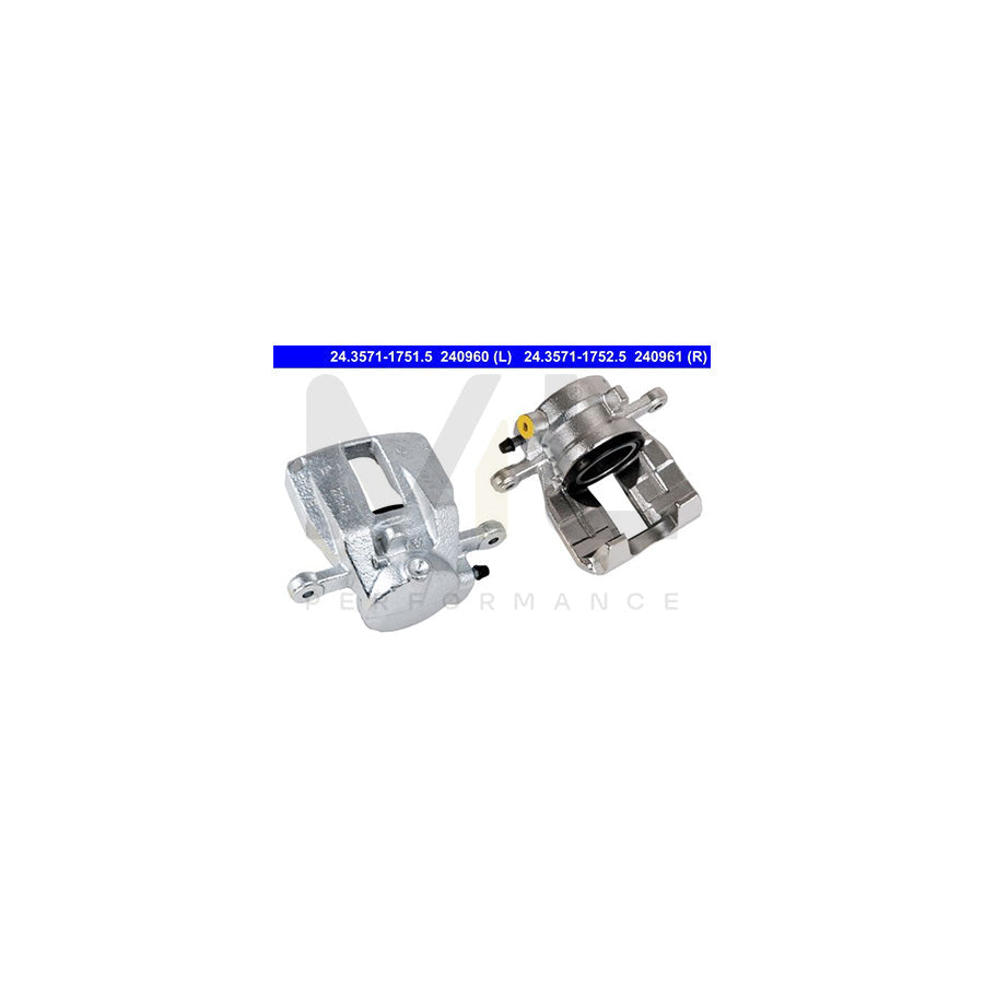 ATE 24.3571-1751.5 Brake Caliper suitable for MERCEDES-BENZ A-Class (W169) without holder