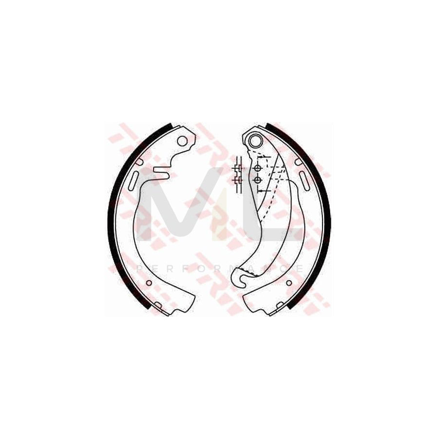 TRW GS6187 Brake Shoe Set