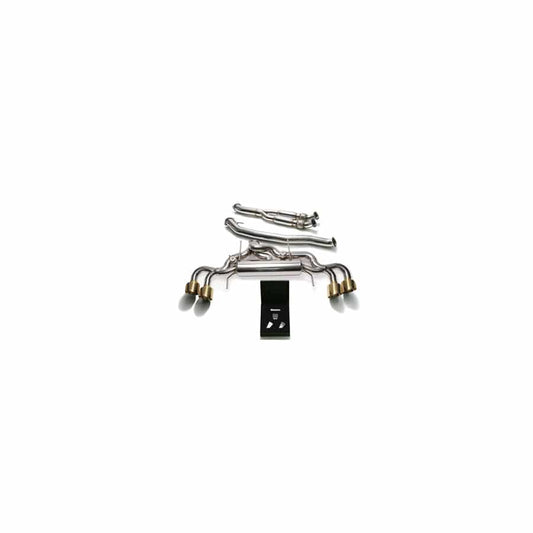 Armytrix NI35S-BF NI35SS-BQS12G Valvetronic 102mm Race Exhaust System Nissan GT-R R35 2007-2021 with Quad Gold 5"
