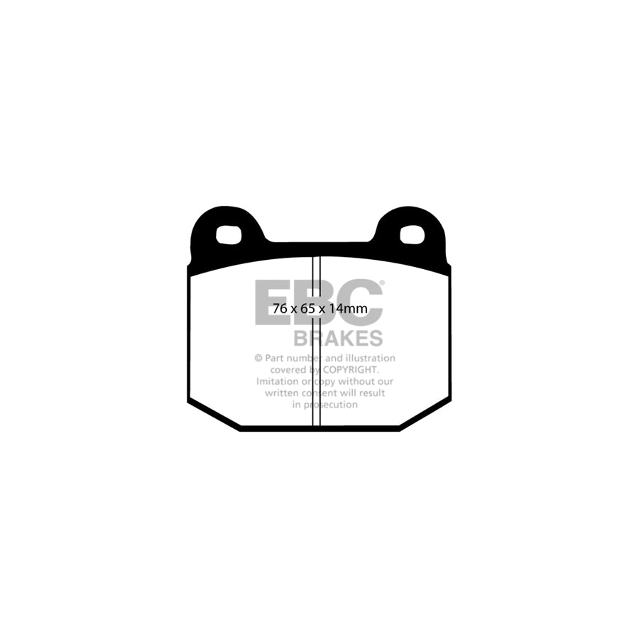 EBC PD08KR282 Nissan Skyline Yellowstuff Rear Brake Pad & USR Disc Kit - Brembo Caliper 2 | ML Performance UK Car Parts