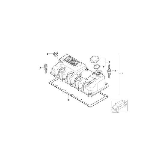 Genuine BMW 11121487178 R53 R50 Collar Screw (Inc. One 1.6i, One 1.4i & Cooper S)