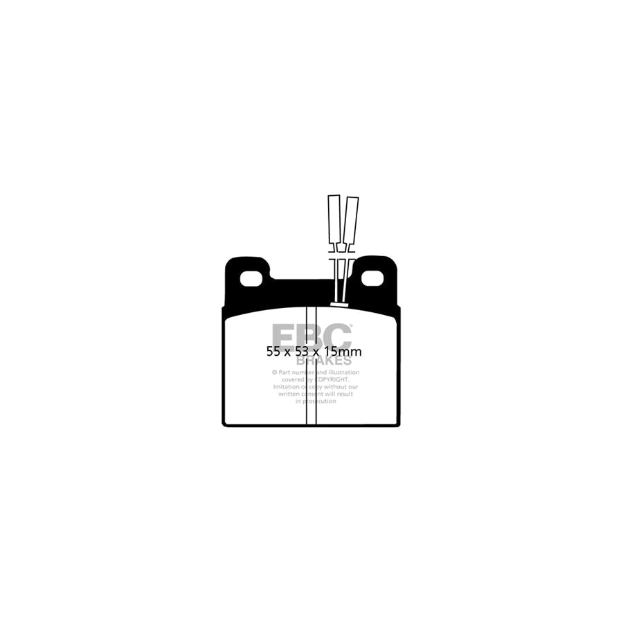 EBC PDKR008 Alfa Romeo Ultimax Rear Brake Pad & Plain Disc Kit - ATE Caliper 2 | ML Performance UK Car Parts