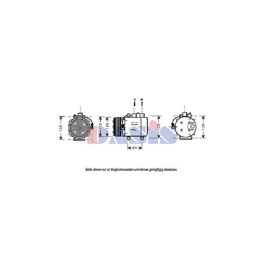 AKS Dasis 851110N Compressor, Air Conditioning
