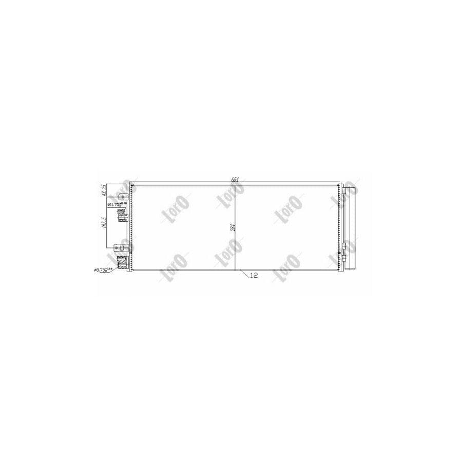 Abakus 0370160054 Air Conditioning Condenser for Opel Corsa E Hatchback (X15)