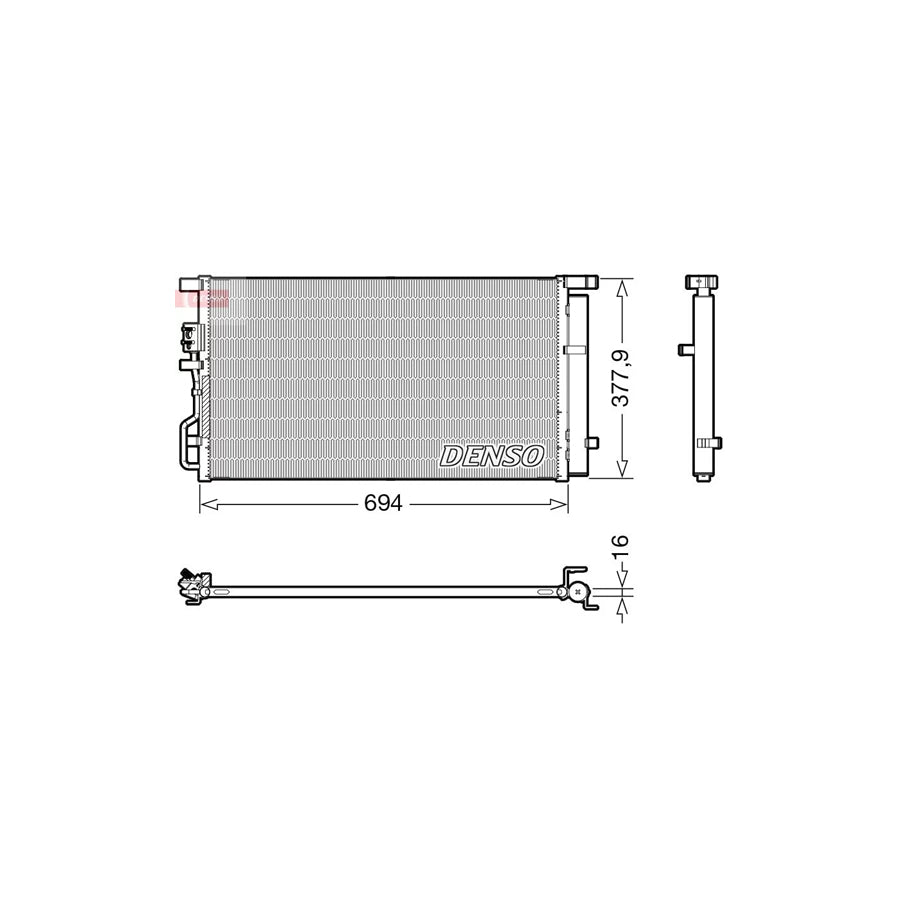 DENSO DCN41019 Air Conditioning Condenser