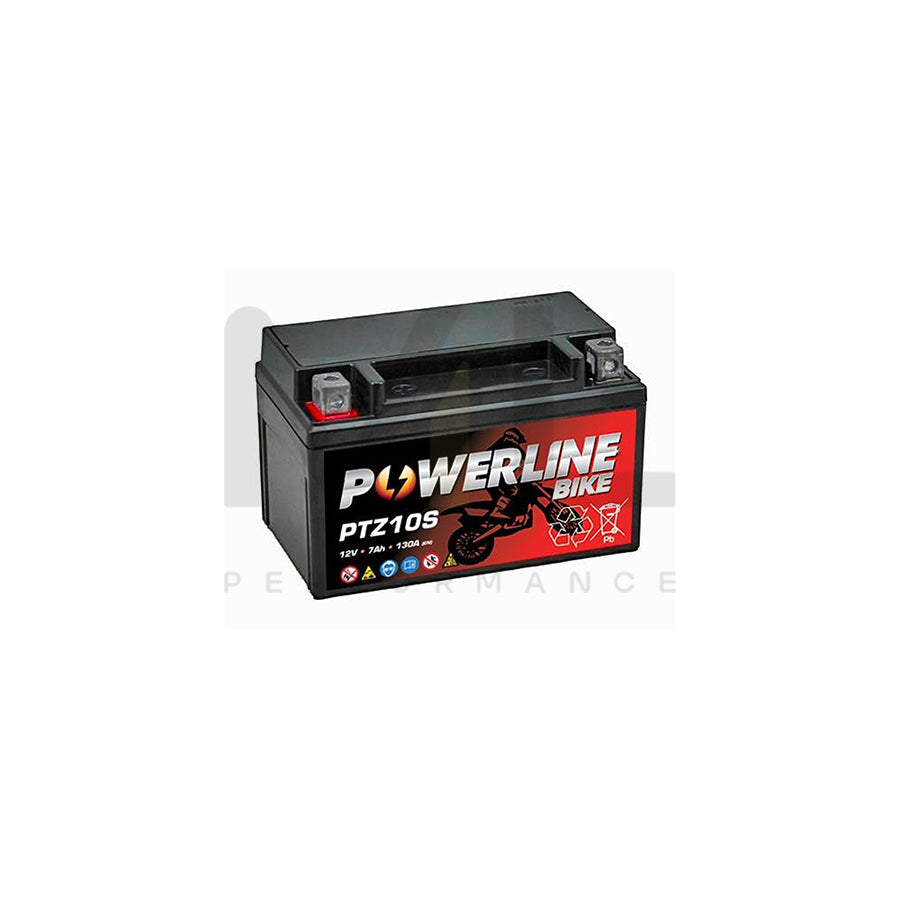 Powerline PTZ10S Motorcycle Battery 12V