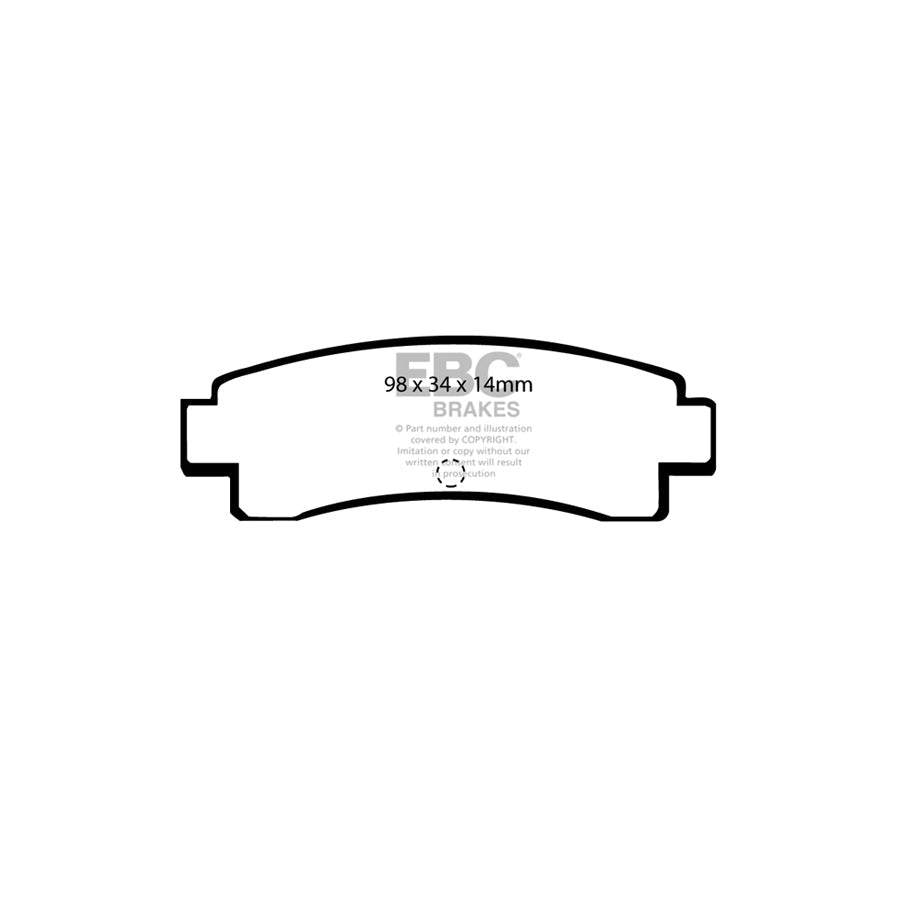 EBC DP682 Nissan Sunny Ultimax Rear Brake Pads 2 | ML Performance UK Car Parts
