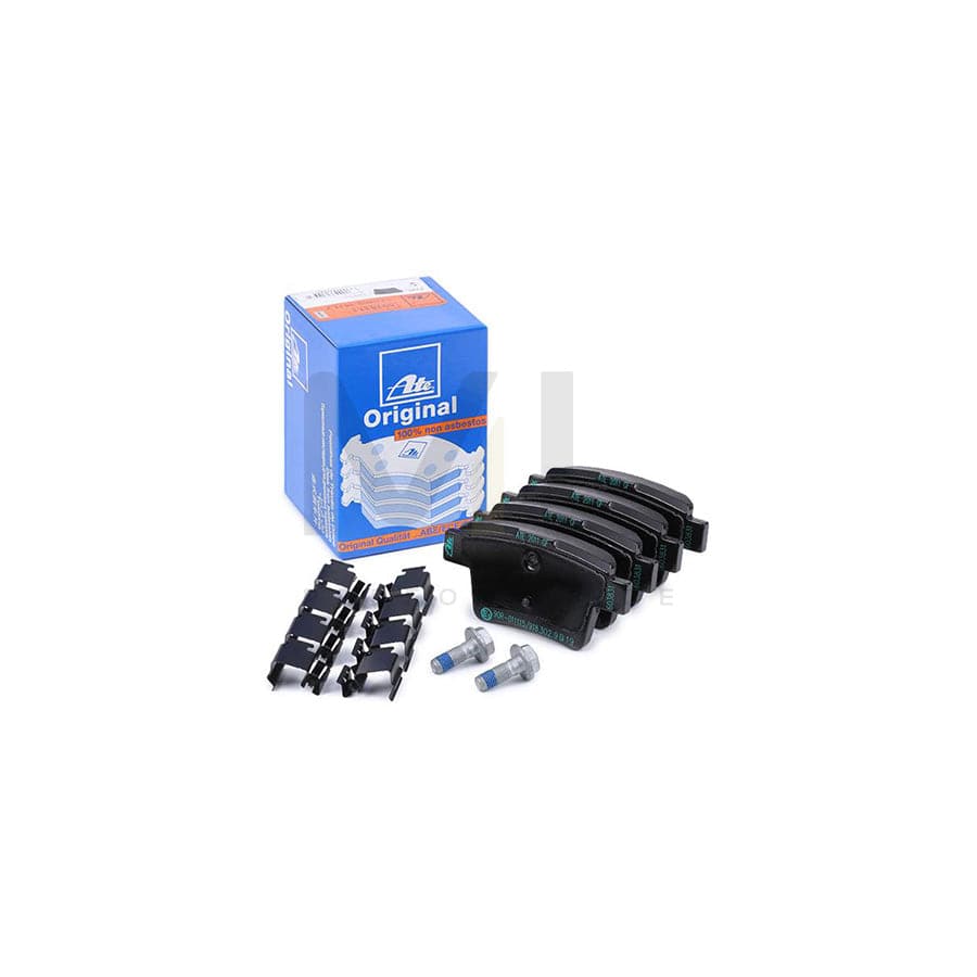ATE 13.0460-3831.2 Brake pad set excl. wear warning contact, not prepared for wear indicator, with brake caliper screws, with accessories
