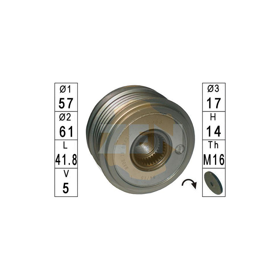 Era ZN5583 Alternator Freewheel Clutch